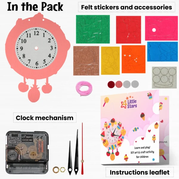 DIY Clock Kit - Colourful Sweets & Fruits - Image 7